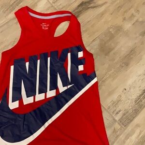 Nike Red and Blue Tank Top